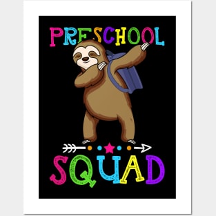 Sloth Team Preschool Squad Teacher Back To School Posters and Art